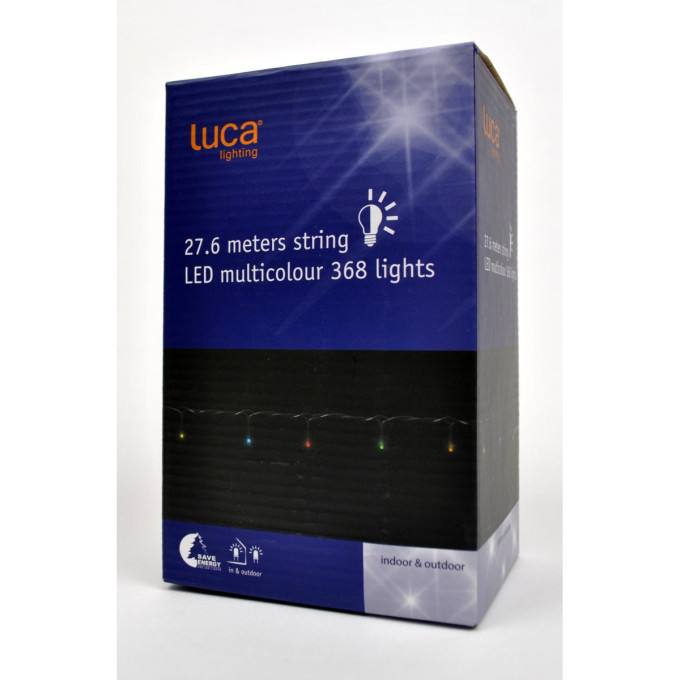 Новогодняя светодиодная гирлянда LUCA LIGHTING, мультиколор, на батарейках, 192 ламп, 1440 см 83089